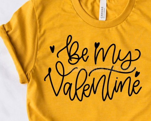 Be My Valentine Hearts T Shirt V
