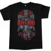 GUNS N ROSES Skeleton Cross T-Shirt V