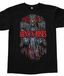 GUNS N ROSES Skeleton Cross T-Shirt V