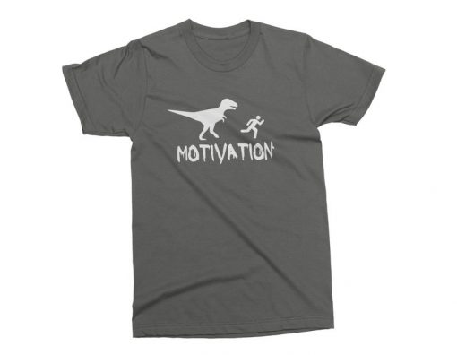 MOTIVATION Dinosaur T Shirt V