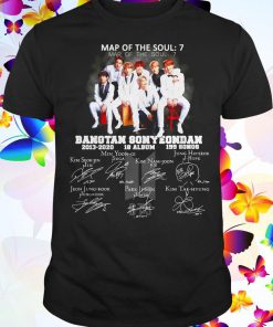 Map of the soul 7 Bangtan Sonyeondan 2013 2020 18 album 199 songs signatures shirt