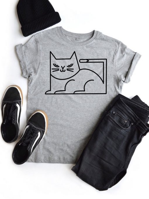 Minimal Cat Shirt V