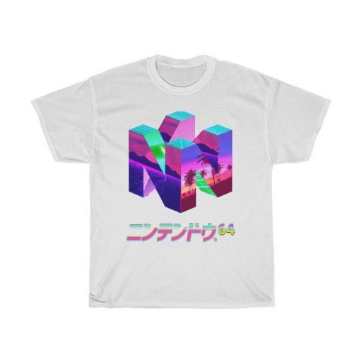 Nintendo 64 Vaporwave Retro T-Shirt V