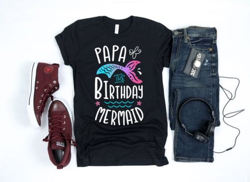 Papa of the Birthday Mermaid Shirt