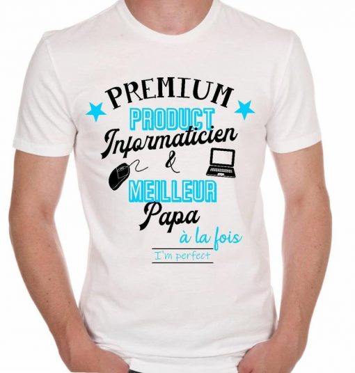 Premium Product Informaticien Dad tee shirt V