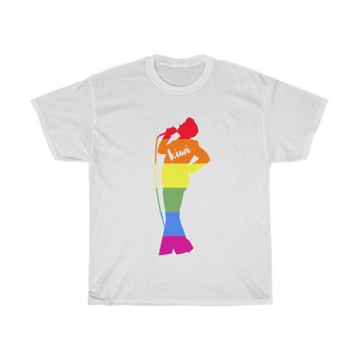 Rainbow Kiwi Pose Unisex T-shirt V