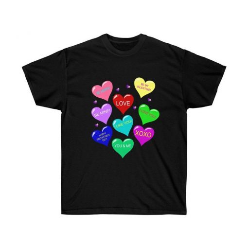 girls valentine T-shirt V