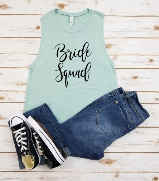 Bride Squad Muscle Tank Top V