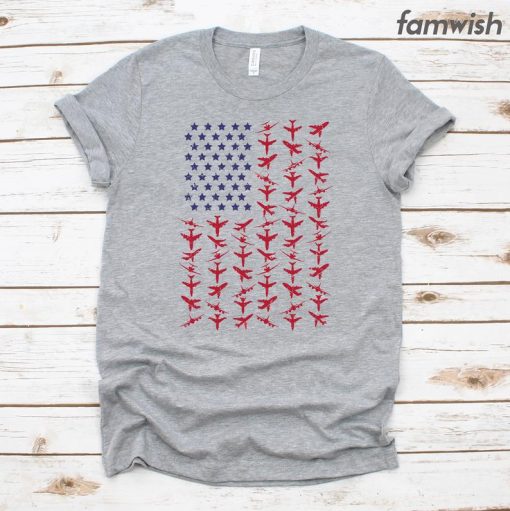 American Flag Aviation T-Shirt