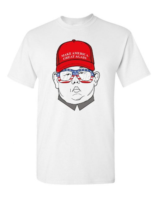 Donald Trump Make America Great Again Kim Funny Political Men's T-shirt V