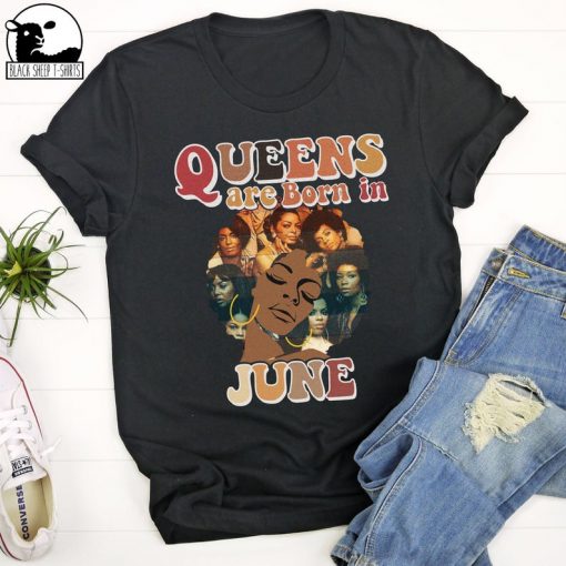 Queens are Born In June T Shirt V