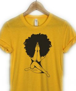 Afro woman praying T-shirt