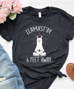 Llama Social Distancing T Shirt