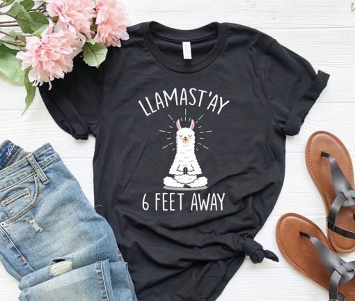 Llama Social Distancing T Shirt