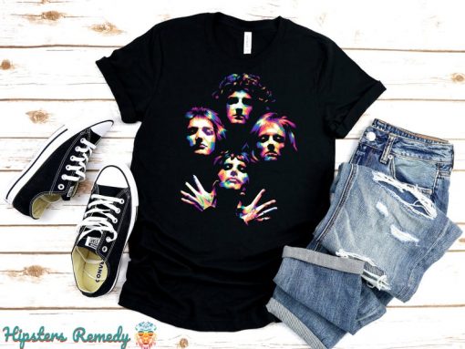 Vintage Abstract Queen Band T-Shirt