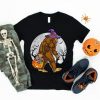 Bigfoot Witch Halloween Shirt