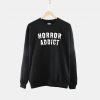 Horror Addict Goth Crew Neck Sweatshirt