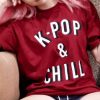 K-POP & CHILL Red Tee
