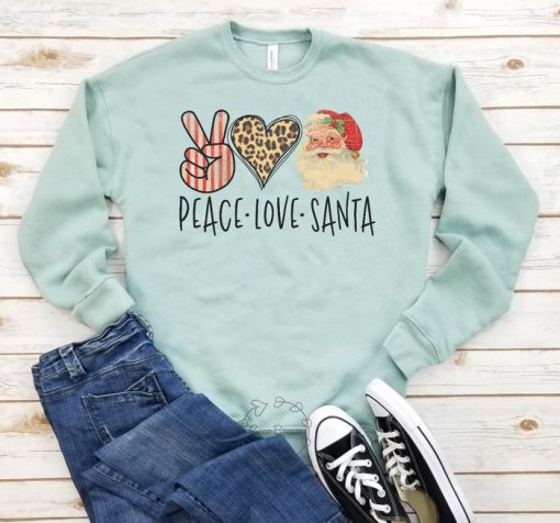 Peace Love Santa Sweatshirt