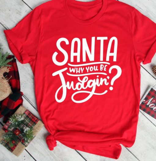 Santa Nice List Bad List Shirt