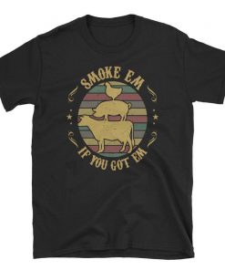 Smoke Em If You Got Em Funny BBQ Smoker Tshirt