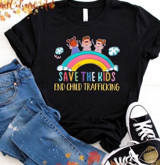 End Human Trafficking Rainbow Save The Children Shirt