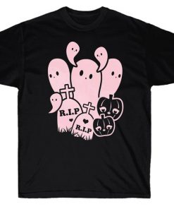 Ghosts Pumpkins & Tombstones T-Shirt