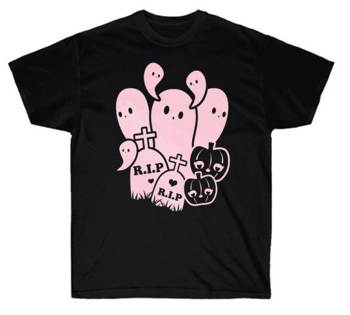 Ghosts Pumpkins & Tombstones T-Shirt