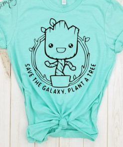 Groot save the galaxy plant a tree - shirt