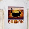 Halloween Cat Chonk Pumpkin T-Shirt