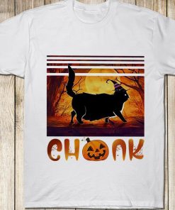 Halloween Cat Chonk Pumpkin T-Shirt