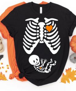 Skeleton Maternity Halloween t-shirt