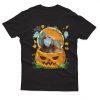 Pumpkin Dog Wearing Mask Unisex Shirt