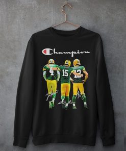 Green Bay Packers Champion Favre Starr Rodgers Signatures Sweatshirt