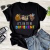 It's Ok To Be Different Sloths Autism Awareness Month T-Shirt