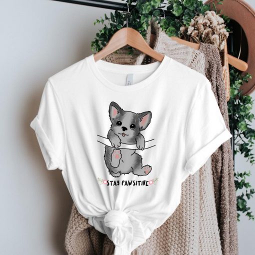 Stay Pawsitive Graphic Shirt