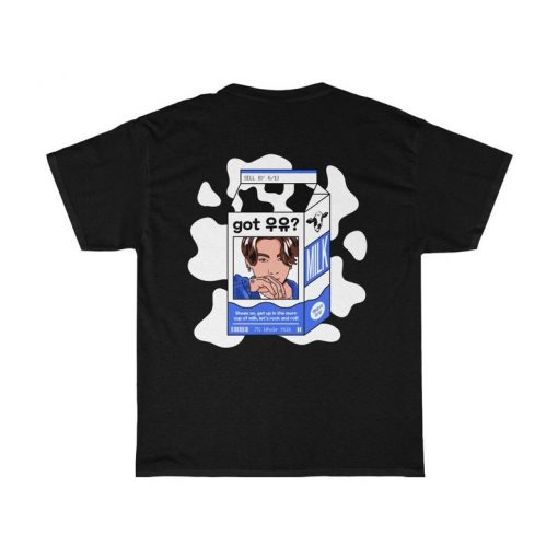 Jungkook Milk T Shirt Back