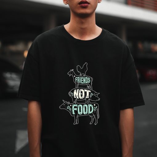 Friends Not Food Vegetarian T-shirt