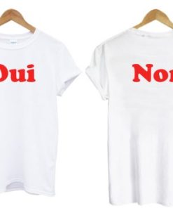 Oui Non Two Side T shirt thd