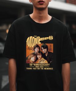 The Monkees Guitar 56th Anniversary 1965-2021 Signatures Unisex T Shirt