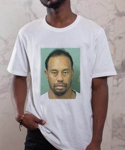 Tiger Woods PGA Golfer Golf Mugshot Funny T-shirt