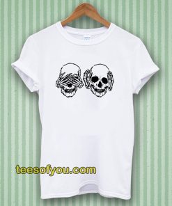 Hear See No Evil Skull T-shirt