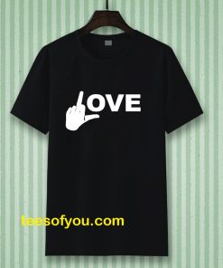 Love Middle Finger Logo T-Shirt