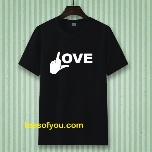 Love Middle Finger Logo T-Shirt