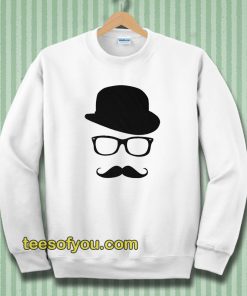 Mustache Men's Short Sleeve Tee Sweatshirt