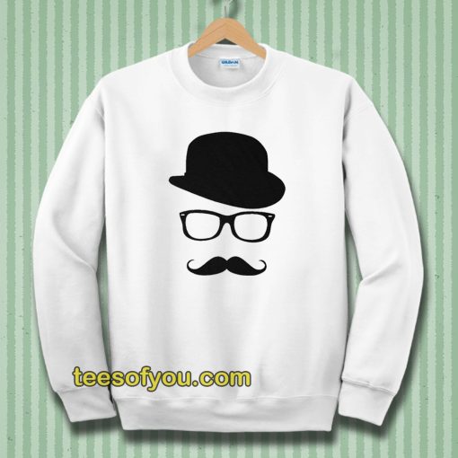 Mustache Men's Short Sleeve Tee Sweatshirt