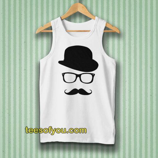 Mustache Men's Short Sleeve Tee Tanktop