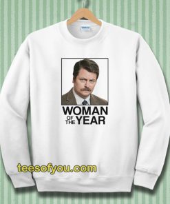 Ron Swanson Woman of the Year Parks and Recreation Sweatshirt