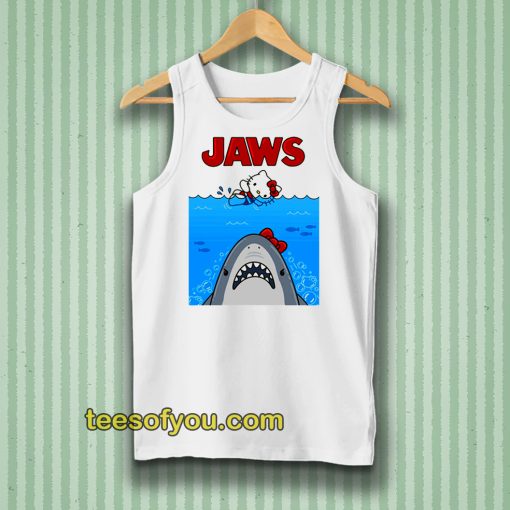 jaws hello kitty tanktop