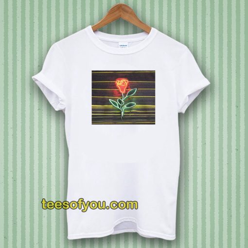 louis tomlinson neon rose t-shirt